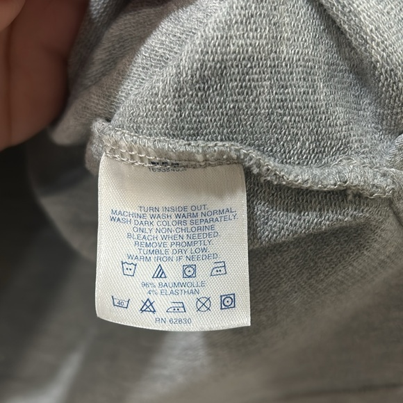 LAND END WOMENS PULLOVER HODDIE GRAY LONG SLEEVE SZ MD - Picture 5 of 7